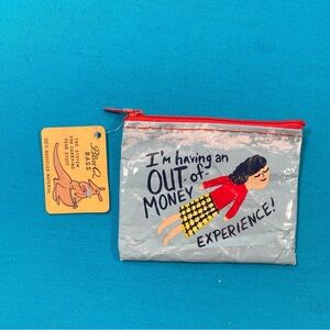 Blue Q Zip Coin Change Purse Bag